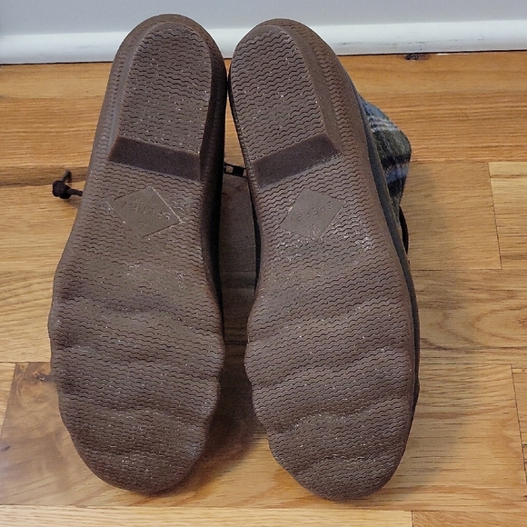 Sperry Brown and Blue Plaid Lace-Up Boots - Picture 7 of 7